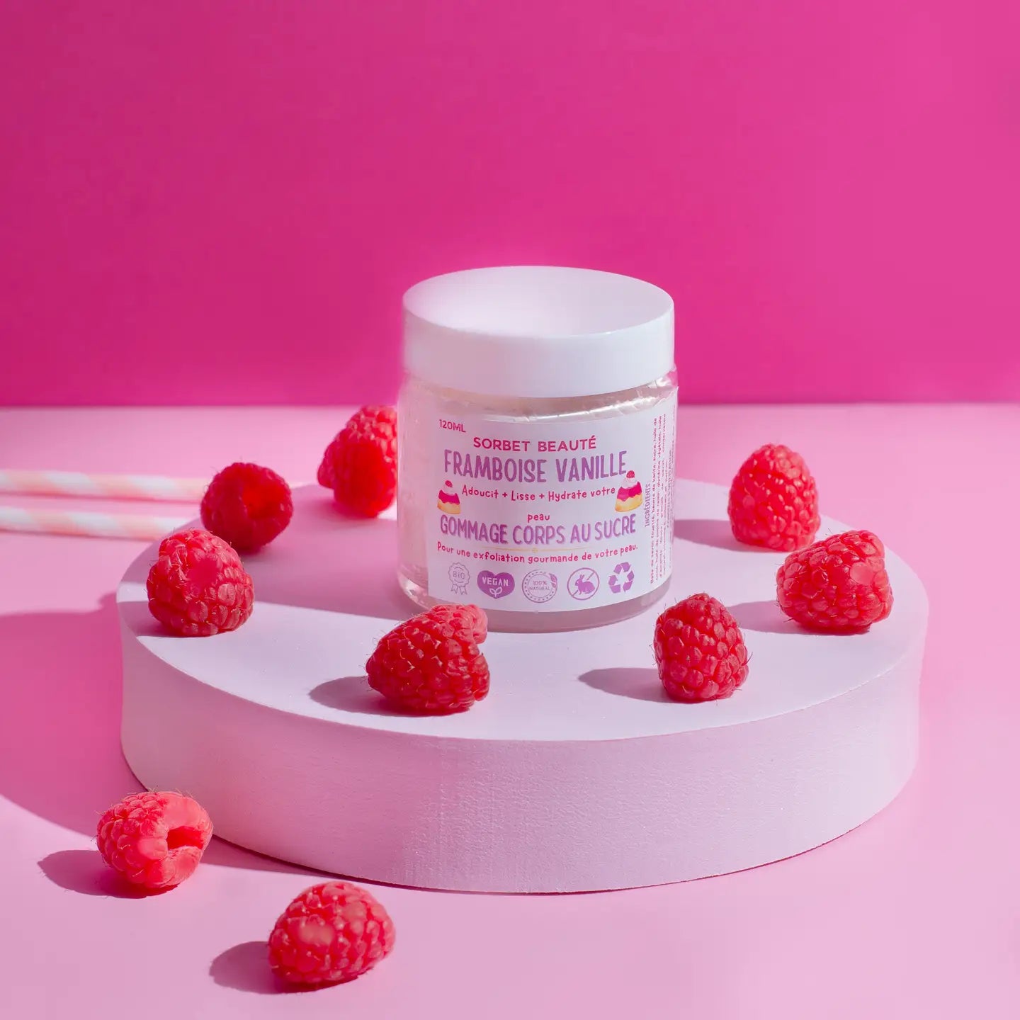 Ton gommage - Framboise / Vanille 🍦