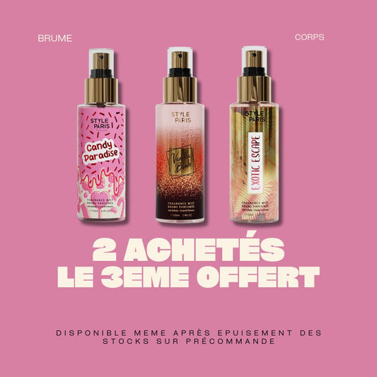Deux brumes achetées - une offerte