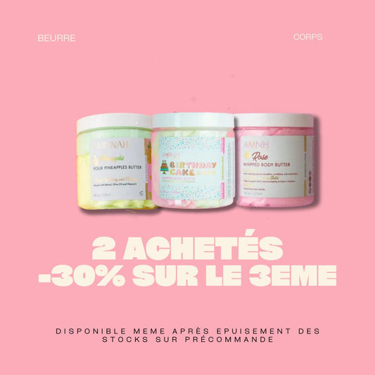 Beurres fouettés - lot de 3