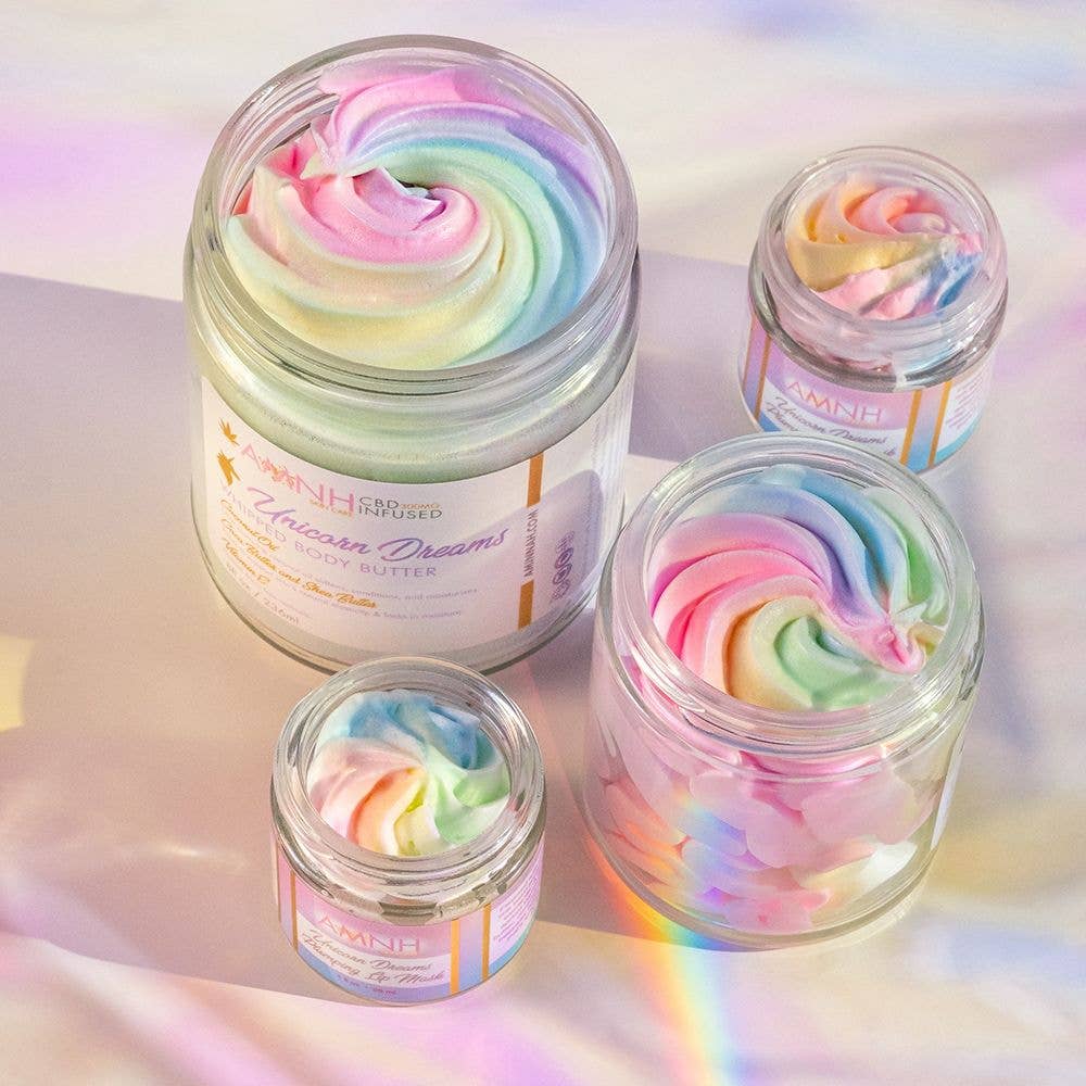 Beurre corporel fouetté « Unicorn Dreams »: ÉTIQUETÉ
